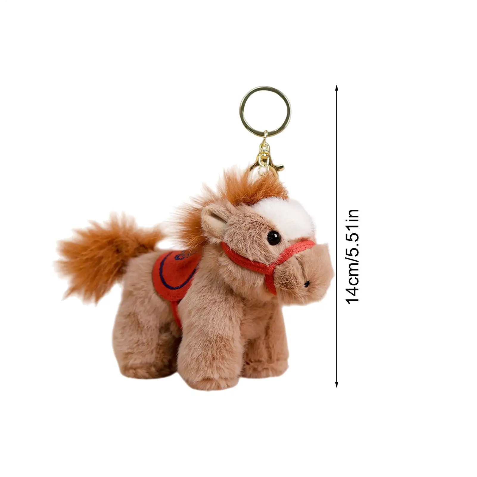 سحر محفظة الحصان طويلة الأمد تذكار الكرتون سحر 2026 سنة الحصان المفاتيح للوازم الفردية أصدقاء الأسرة #6