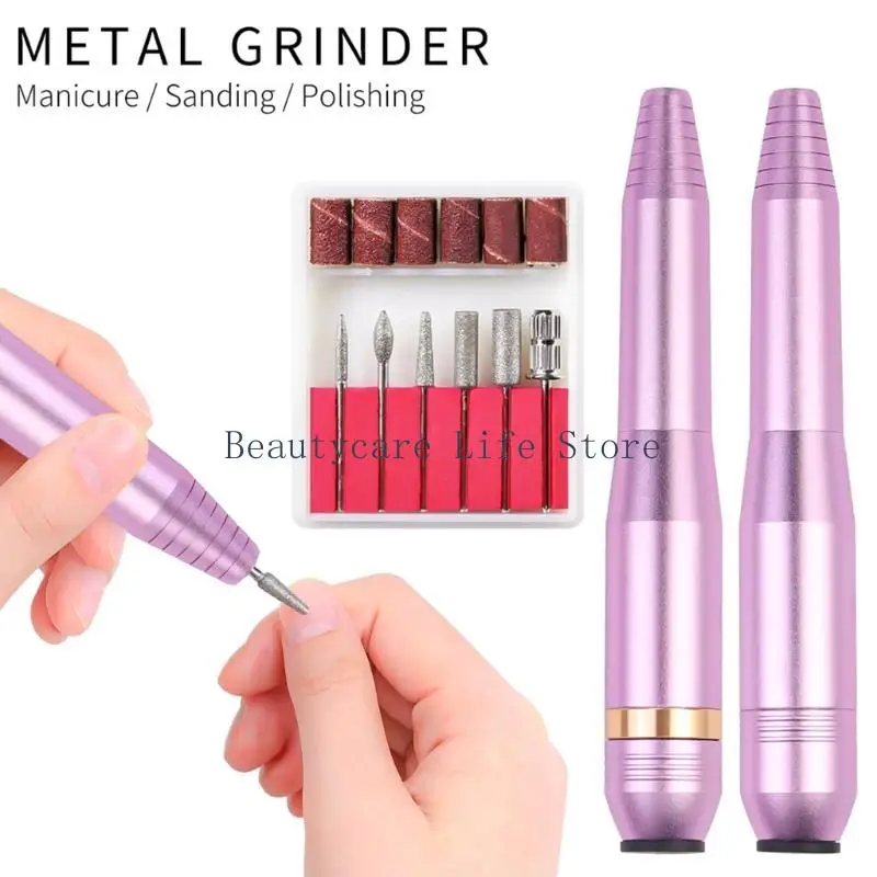 652c elektrische nagelboormachine voor manicure freesgrapset voor gelpolijst nagelboorpen salon nagelapparatuur