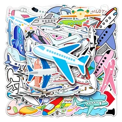 50PCS Cartoon Airplane Cute Kids Sticker for Toys Luggage Laptop IPad Gift Skateboard Cup Waterproof Sticker