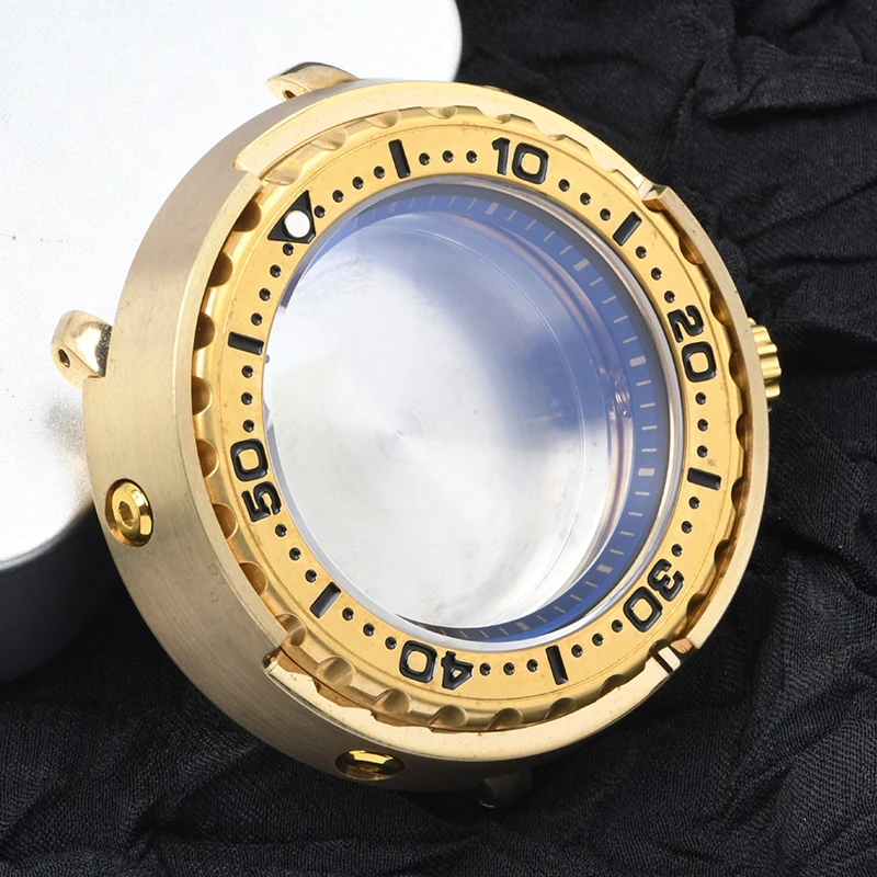 Детали для часов, твердый 47 мм, алюминиевый бронзовый корпус SBBN031/Tuna Diver, сапфировый, подходит для механизма NH35/36, 20 бар, супер люм