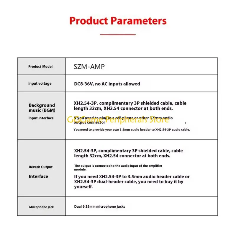 U55B 8-36V Upgraded Karaoke Reverberation Board Professional Microphone Preamplifier DSP