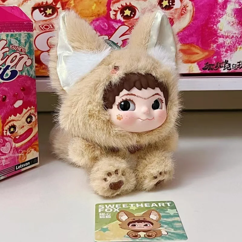 WAKUKU caja ciega de felpa de segunda generación Mao marea divertida serie de fiesta juego de marea adornos hechos a mano vinilo bebé lindo regalo.