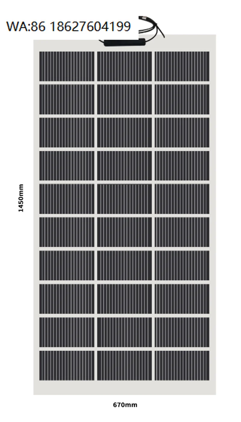 80W 12V Waterproof Flexible Solar Panel, Special Design for Boat RV Yacht Motorhome Outdoor Power Supply