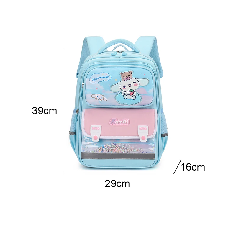 Sanrioed  Anime Kuromi My Melody Cinnamoroll Large Capacity Backpack Cute Schoolbag Cartoon Student Shoulder Bag Gift for Friend