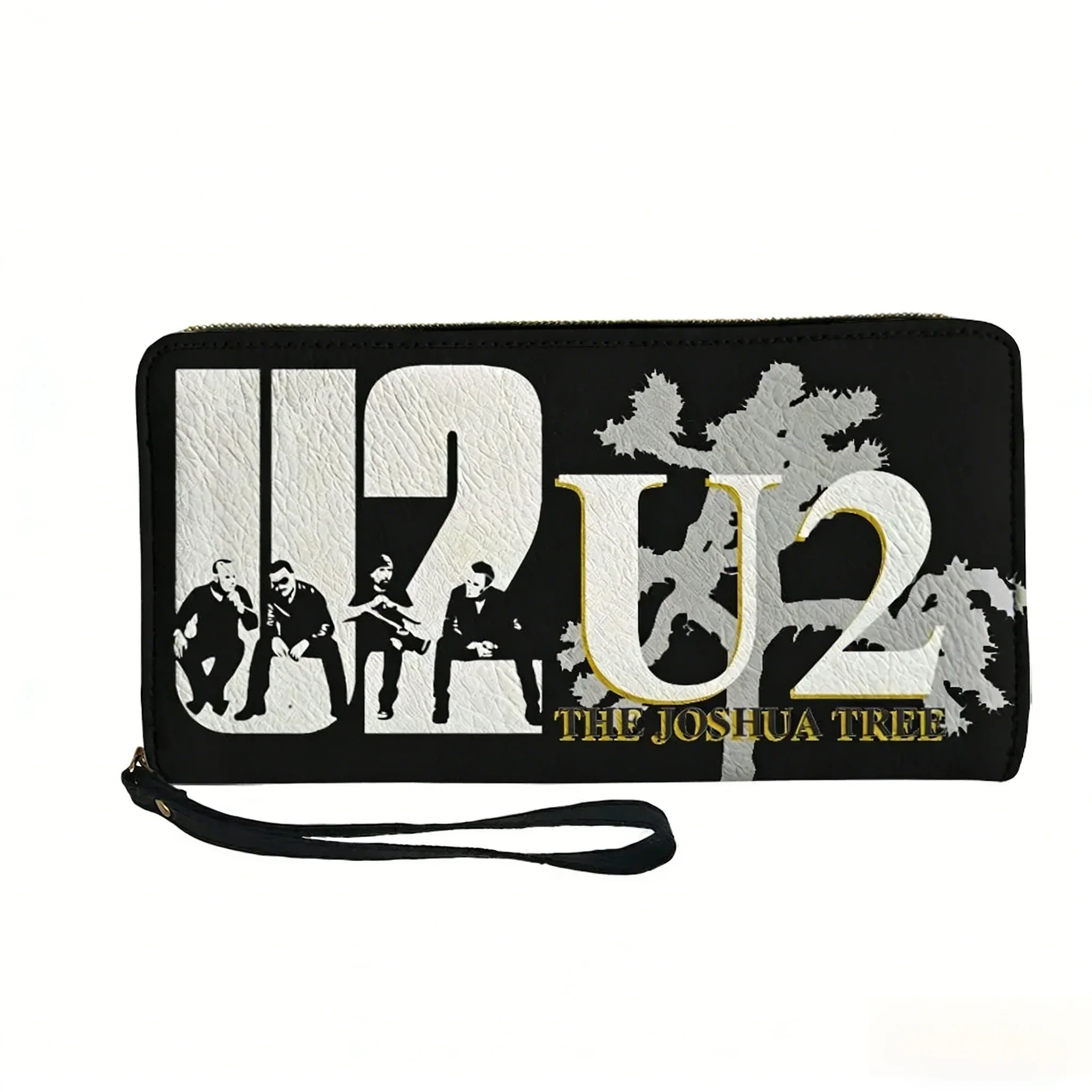 

Кошелек-портмоне U2 Music Rock Band на заказ, уличный стиль, для мужчин, женщин и подростков, на молнии, длинный, с двойным принтом, портативный, подарочная сумка