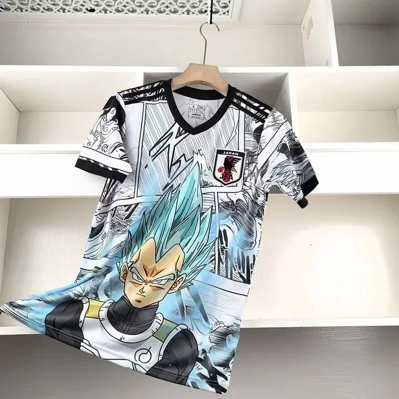 

2025 Summer Hot-selling Japanese Men's Sports Quick-drying T-shirt Fan Version Football Jersey Sweat Breathable T-shirt Y2K