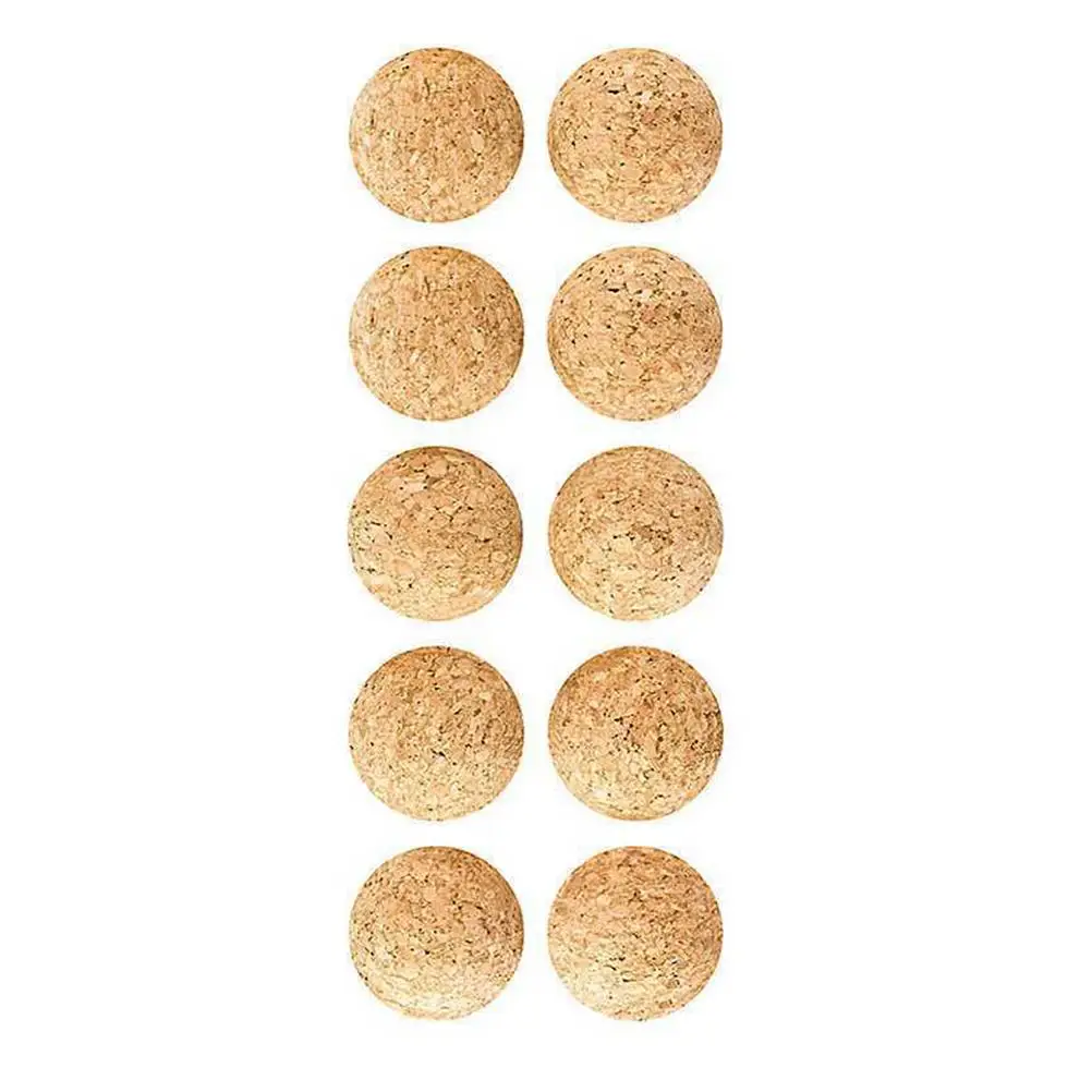 10 Pcs Foosball Table Game Replacement Parts Soccer Football Cork Balls Wood Wooden