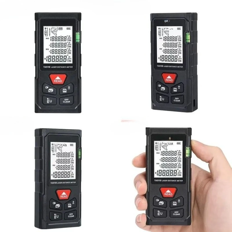 TA511B handheld digital rangefinder 70m LCD display IP54 protection level, high precision measurement
