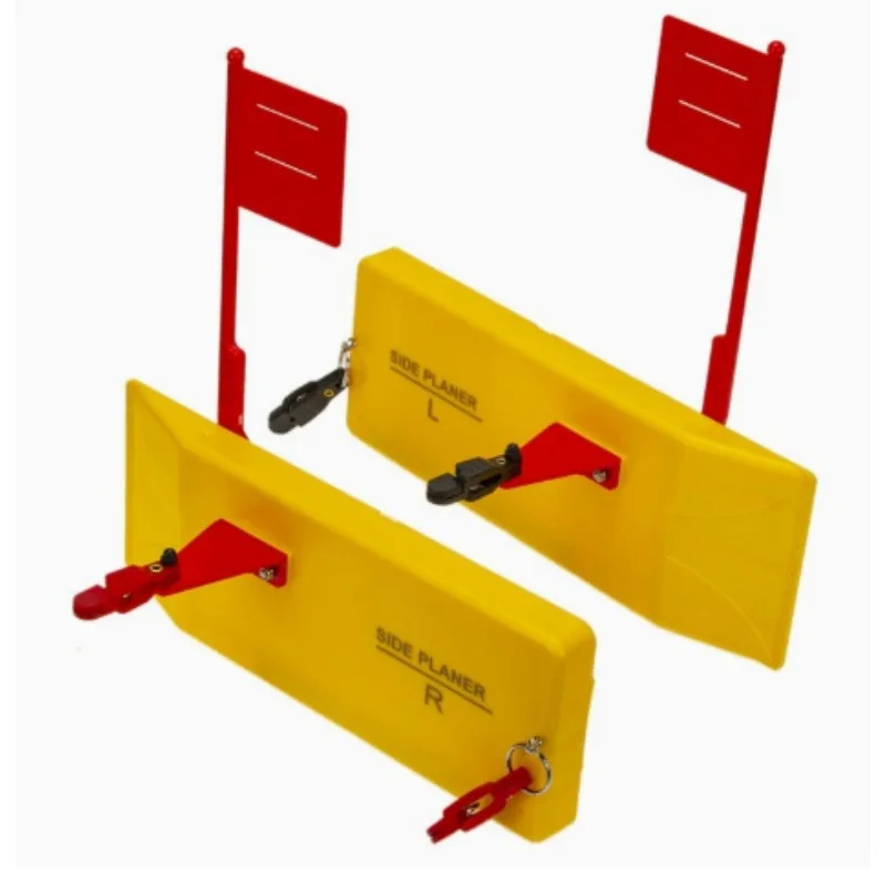 Boat fishing with flag particle board, trolling embedded left and right sides clip gravity yellow