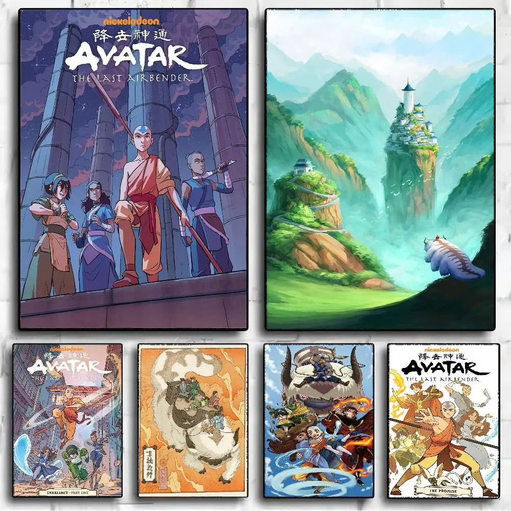 Anime Avatar The Last Airbender Classic Vintage Posters HD Quality Wall Art Retro Posters For Home Room Wall Decor