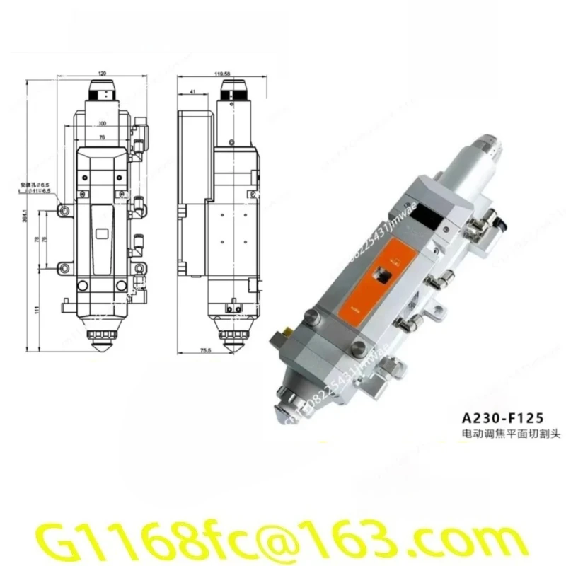 Au3tech Auto Focus  Cutting Head A230E Series, High-Precision ACutter  Head for  Cutting Machines