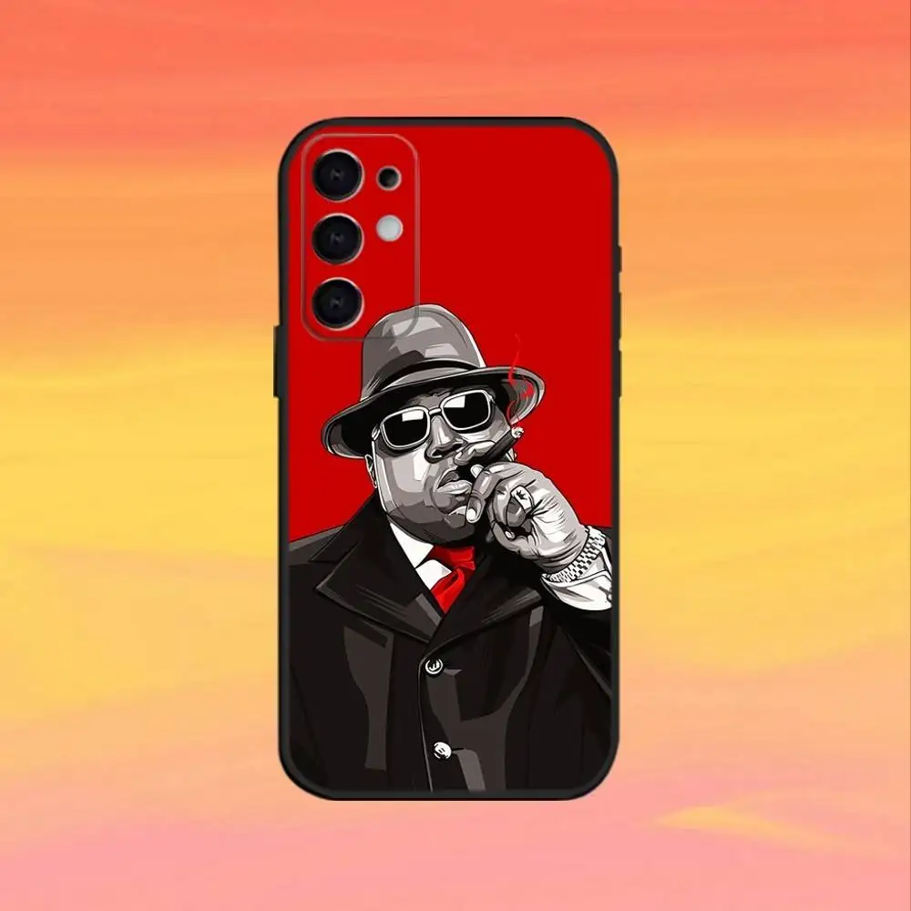 Biggie Smalls Notorious B-BIG Art  Phone Case For Samsung S25,S24,S23,S22,S21,S20,Ultra,Plus,FE Black Soft Cover