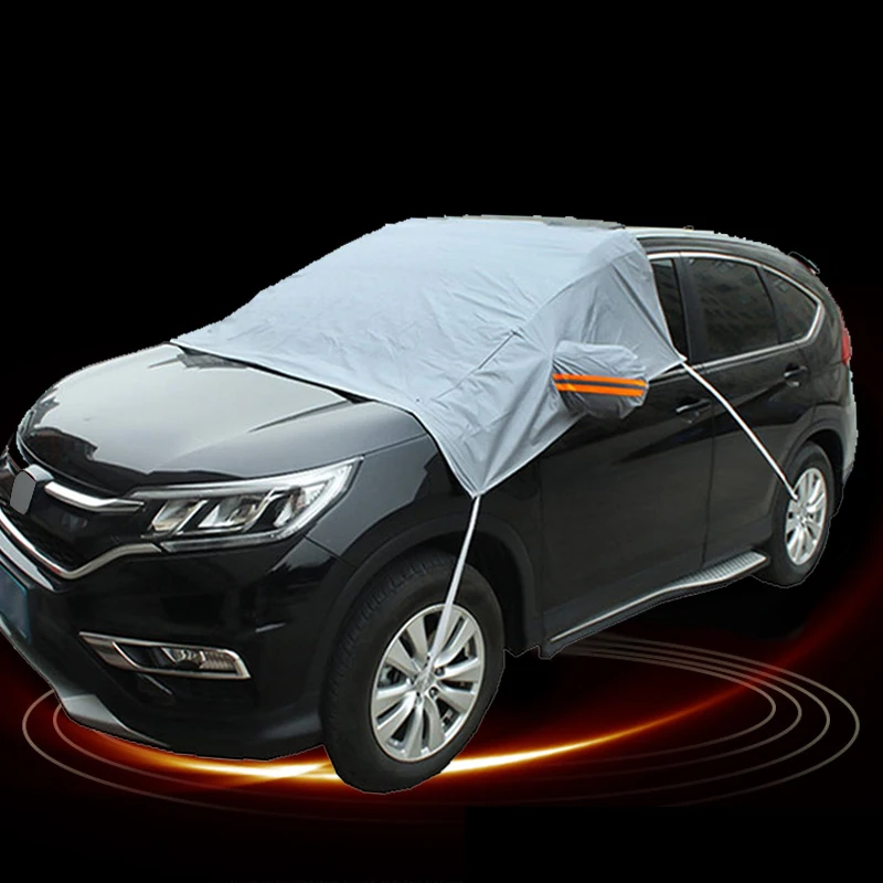 Protector de nieve de invierno de estilo deportivo, parasol para parabrisas de coche, protección a prueba de heladas y parasol para cubierta de parabrisas