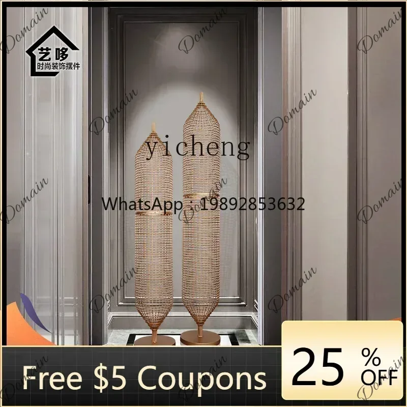 HIJ Y1 Model Room Hallway Large Floor Ornaments Hotel Lobby Abstract Sculpture Decorative Accessories Creative