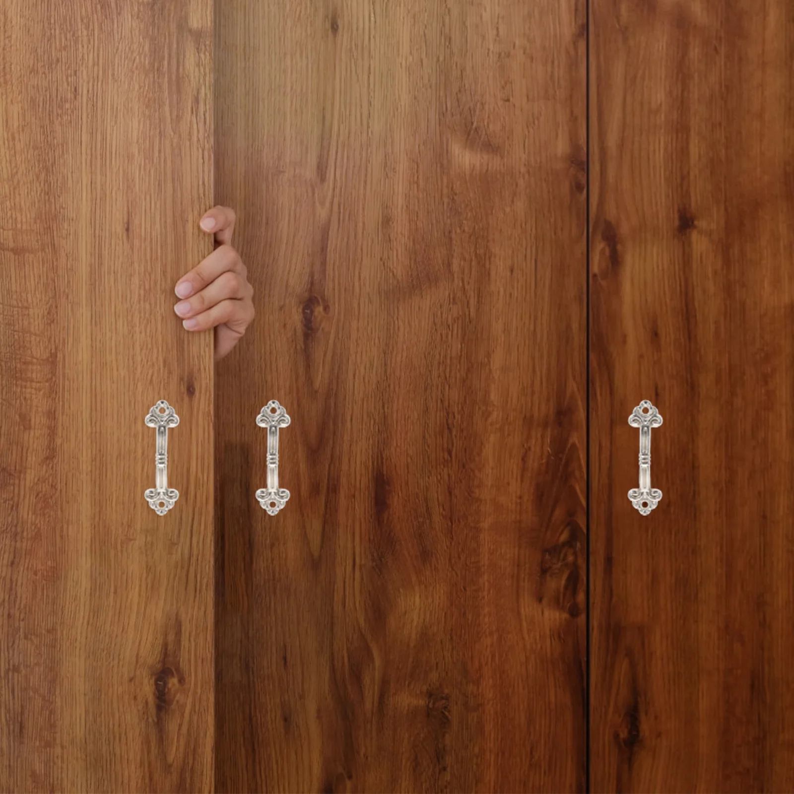 

1Set Mini Pull Handle Decor Durable Zinc Alloy Drawer Knobs for Cabinet Wardrobe Shoe Cabinet Stylish Furniture Accessory