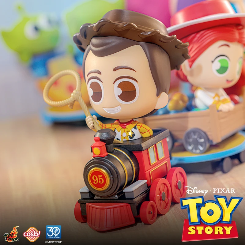 Disney COSBIRider Mini vehículo serie caja ciega juguetes de adorno de moda hermosos regalos buzz lightyear ailens woody jessie