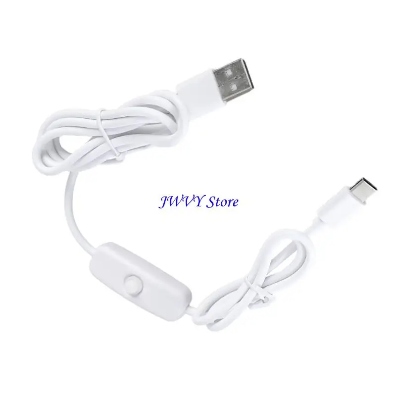 573A Mężczyzna do mężczyzn złącza przewód USB do USB C Kabel zasilający z przyciskiem przełączania dla aplikacji ładowania USB