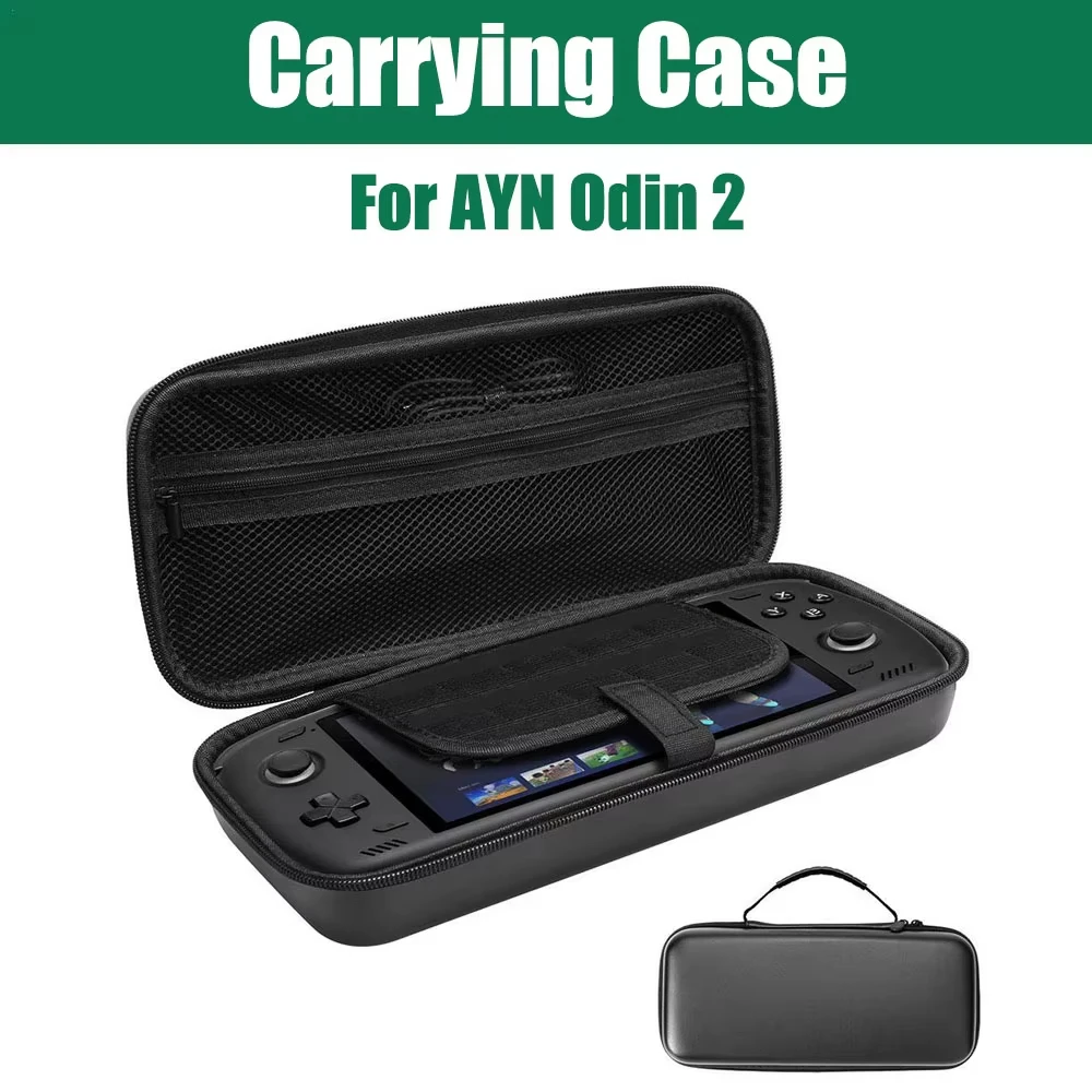 CoverJoy EVA Case for AYN Odin 2 Leather Texture Protective Bag Shockproof Anti Fall Portable Storage CJ