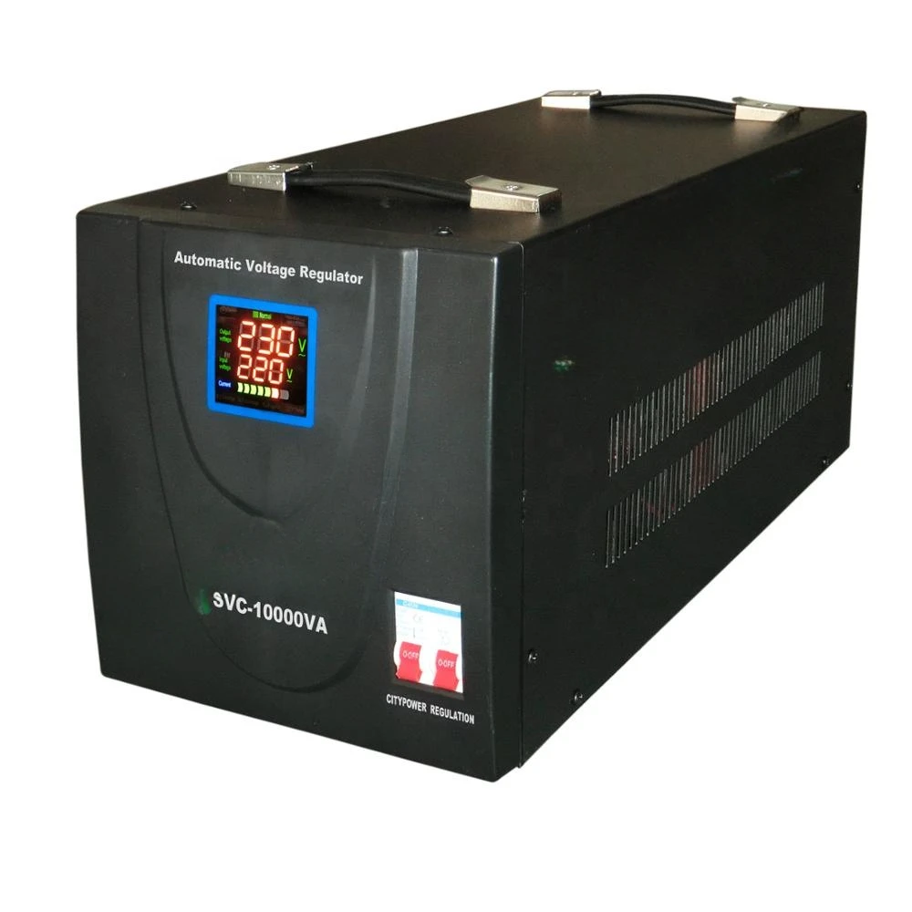 

SVC-10KVA Single Phase Servomotor-type high accuracy AC Automatic Voltage stabilizer regulator AVR 220V/110VAC LED digital