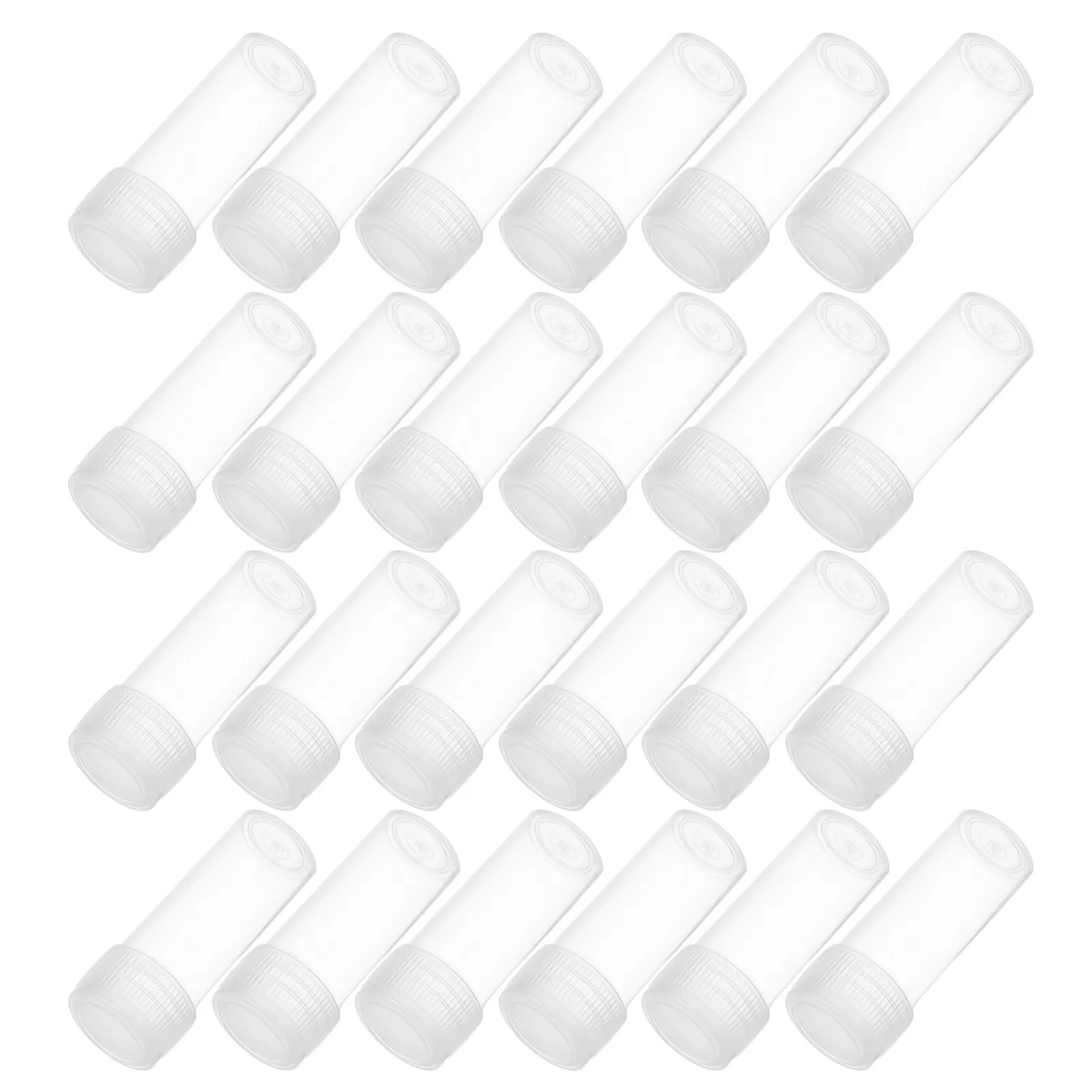 

100Pcs Transparent Medicine Storage Bottles Precision Sealed Compact Powder Containers Travel Pill Case Plastic Vials Easy Open