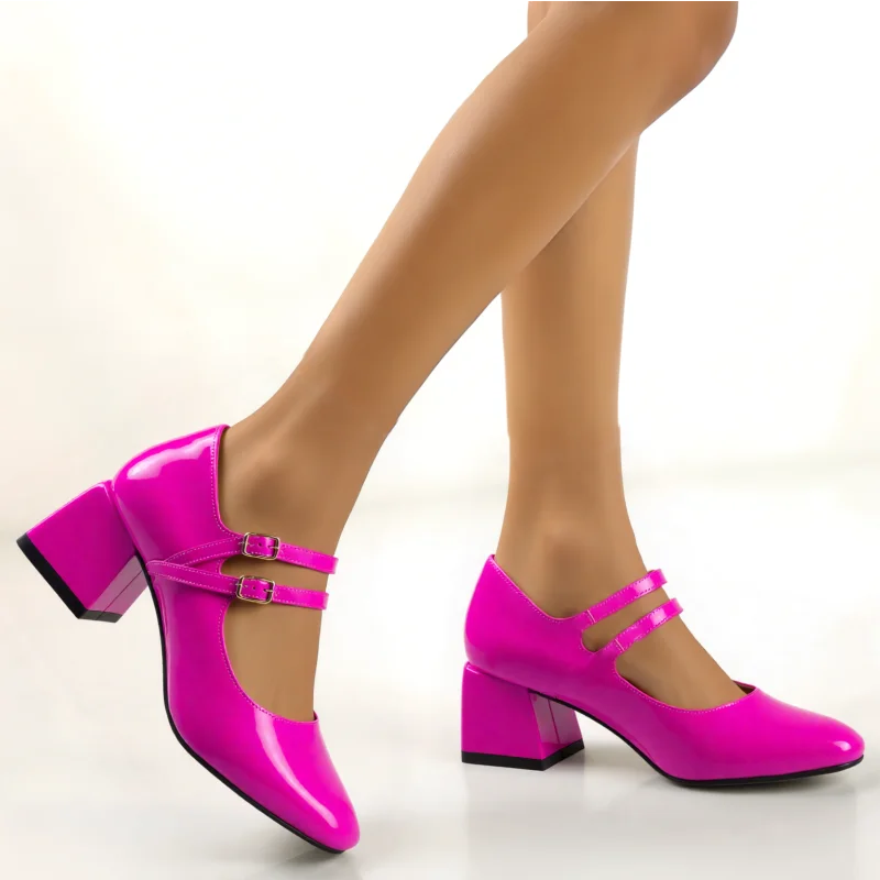 

Женские туфли-лодочки на низком каблуке Туфли Мэри Джейн Красный Черный Желтый Короткий каблук Офисное свадебное платье Туфли для вечеринок Женские большие размеры 46 52