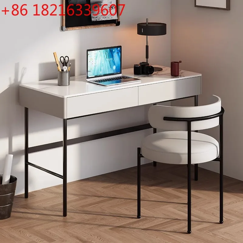 YAO Italian rock slab light luxury all solid wood desk bedroom small apartment student adult home