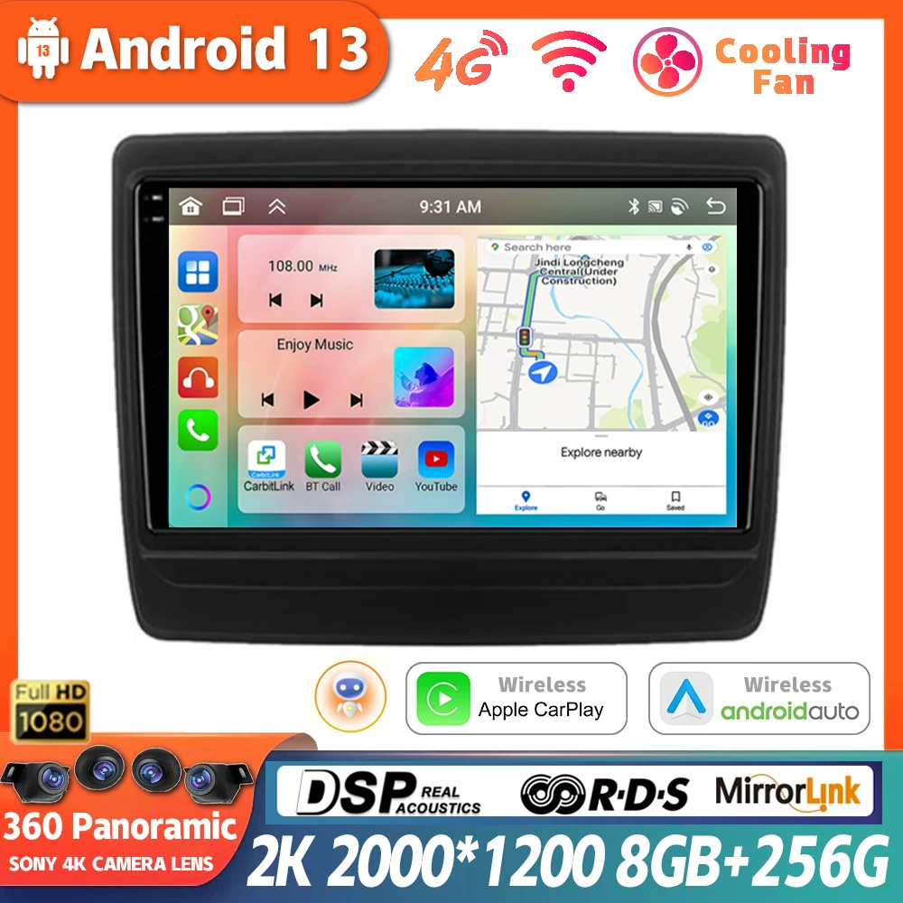 

Android13 For ISUZU DMAX D-MAX 2020 2021 Multimedia Video Player Car Radio Carplay Autoradio GPS 360 Camera Head Unit Stereo DSP