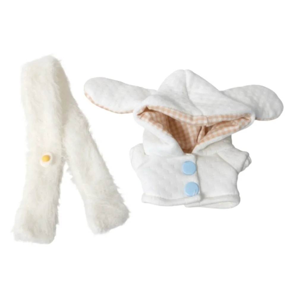 

Plush Toy Clothes Long Ear 10cm Cotton Doll Clothes Scarf Cute Doll Clothes Outfit Suit Mini Doll Dress Up Set Children's Gift