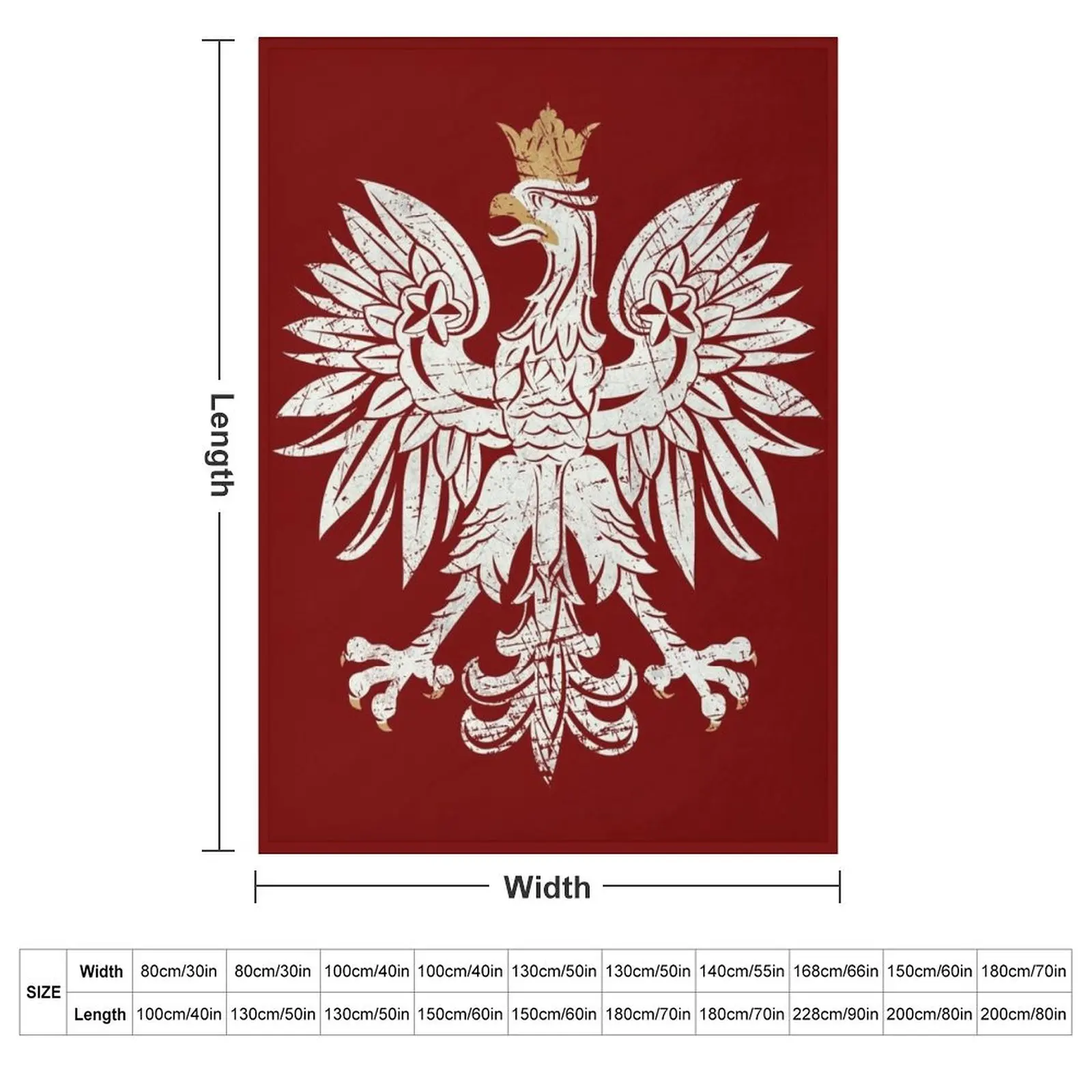 Polish Eagle Shield V01 Throw Blanket for sofa Plaid Bed Fashionable Decorative Sofas Blankets