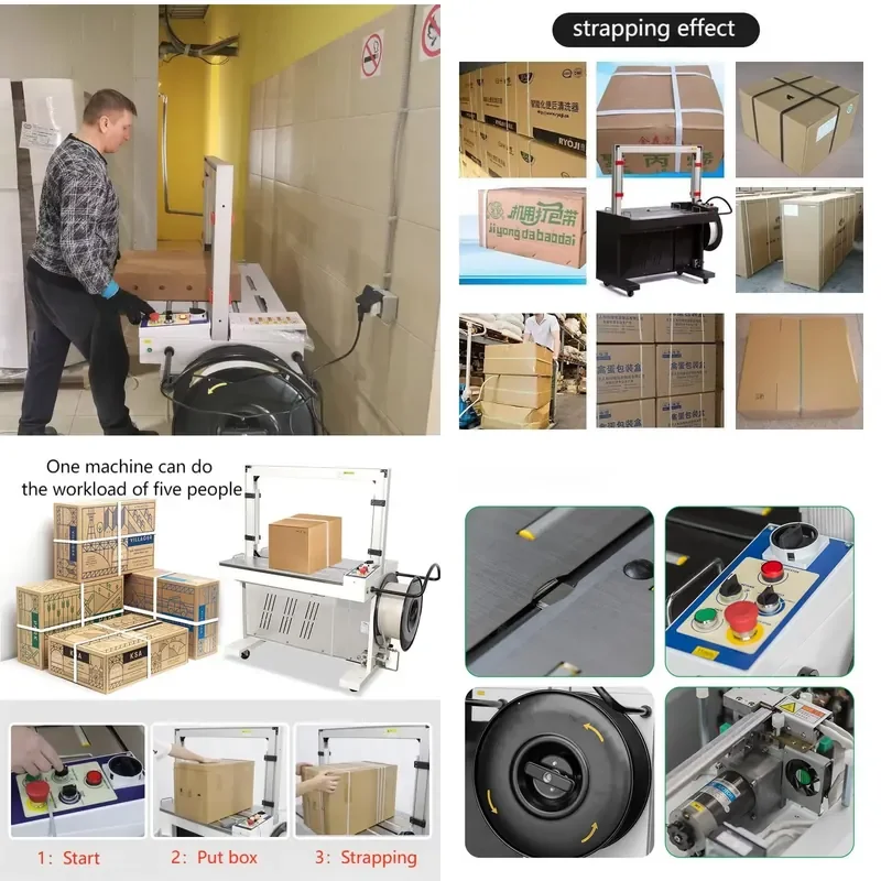Automatic Plastic PP Belt Strapping Machine for Carton Packaging Semi Auto Banding Tool