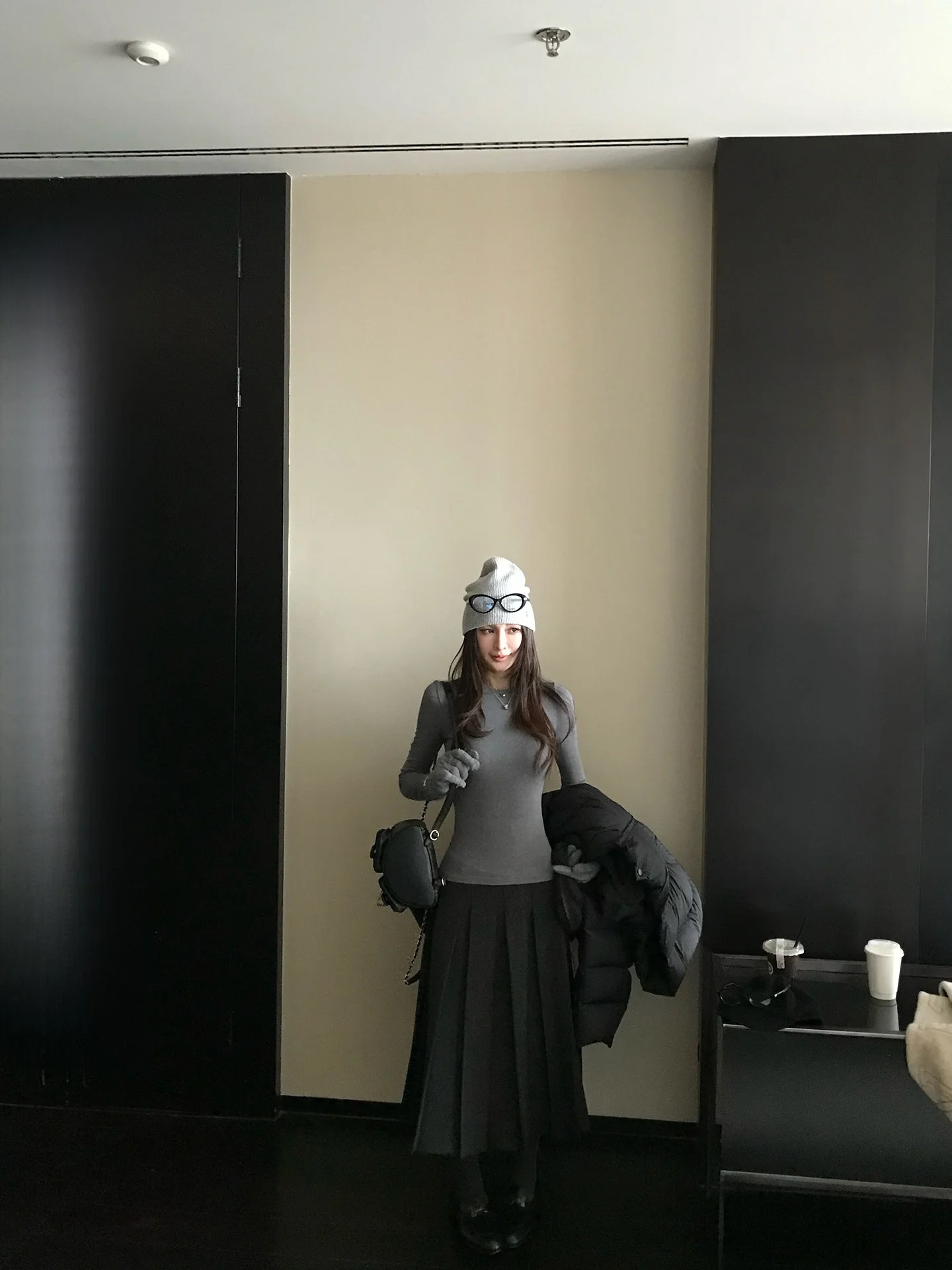 

Ультрамодная юбка-плиссе из смесового полиэстера с эффектом шерсти, повседневная, средней посадки, для офиса и на каждый день