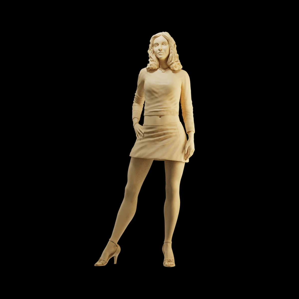 3D 인쇄 1/64 1/43 1/35 아름다움 역할 소녀 그림 디오라마 미니 인형 장면 크리 에이 티브 사진 소품 입상 모델 디스플레이