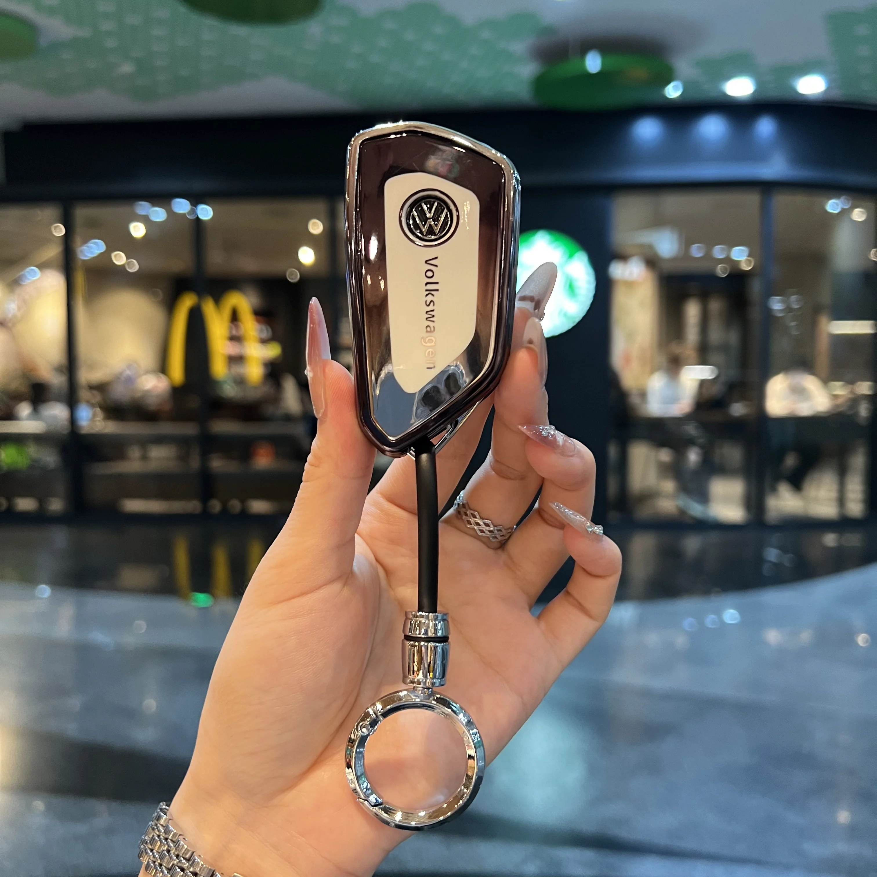 غطاء مفتاح السيارة لشركة فولكس فاجن فولكس فاجن جولف 8 MK8 ID.3 ID.4 كوبرا سكودا اوكتافيا A8 سيات ليون MK4 2020 2021 فورمينتور تاراكو #4