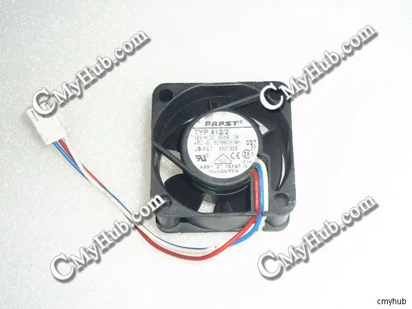 For Papst TYP 412/2 US-PAT 5831359 DC12V 80mA 1W 4020 4CM 40MM 40X40X20MM 3pin Cooling Fan TYP 412/2 US-PAT 5831359