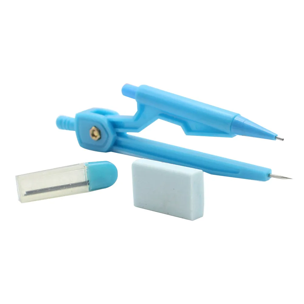 3Pcs Precision ABS Compass Set with Propelling Pencil Holder Screw Design for Math Geometry Drafting Student Use Case