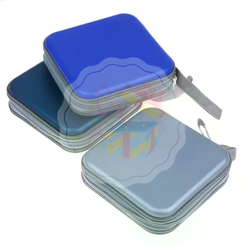 80/40 Pcs CD DVD Storage Organizer Case Dustproof Zipper Disc Bag for Car Home Office Media Disc Collection