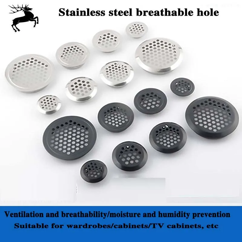 Breathable Hole Cover Cabinet Door Clothing Shoe Cabinet Gas Ventilation Heat Dissipation Exhaust Vent Mesh  Decorative Cover