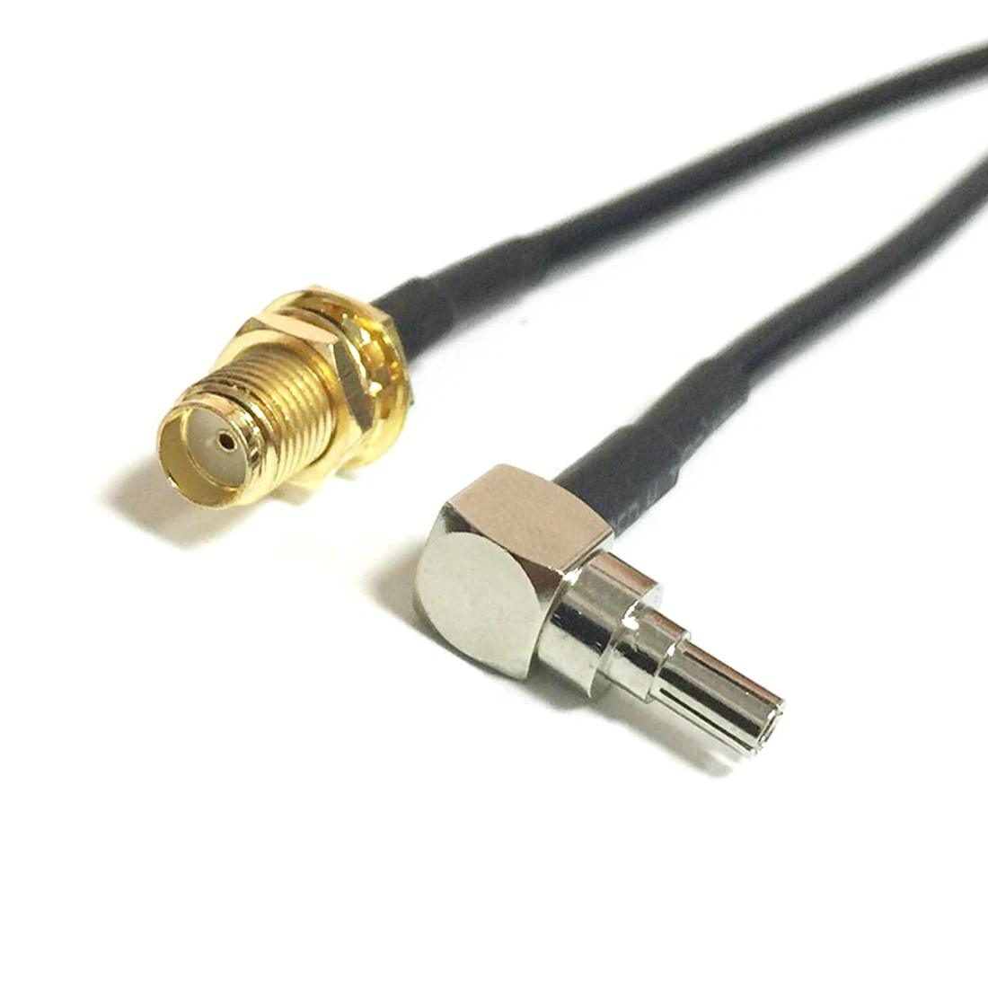 New Wireless Modem Wire SMA Female Jack Nut Switch CRC9 Right Angle Connector RG174 Cable 20CM 8" Adapter Wholesale Fast Ship