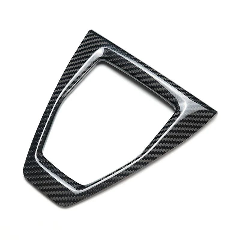 ac29-Real Carbon Fiber Center Console Gear Shift Panel Cover Trim
