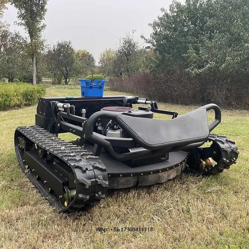 

CE EPA Euro 5 Large Tank-style Off-Road Grass Cutter Self-Propelled Crawler Robotic Garden Lawn Mower