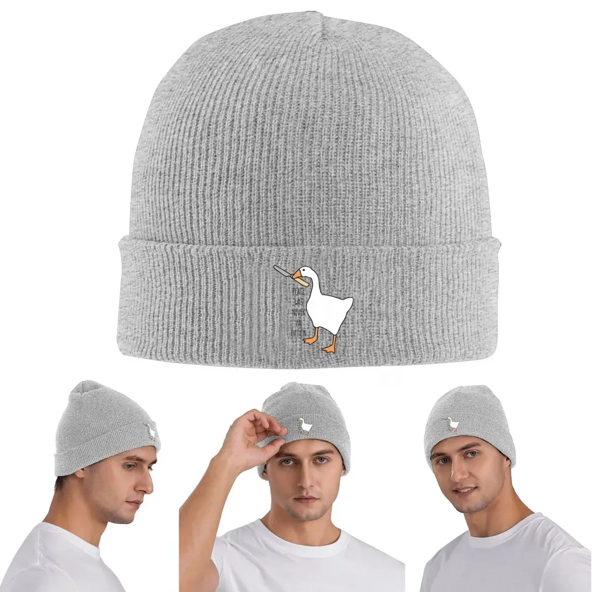 a-paz-nunca-foi-uma-opcao-gorro-de-malha-divertido-sem-titulo-inspirado-no-jogo-goose-game-gorro-de-inverno-touca-de-malha-gorros-bones-de-hip-hop-para-uso-unissex