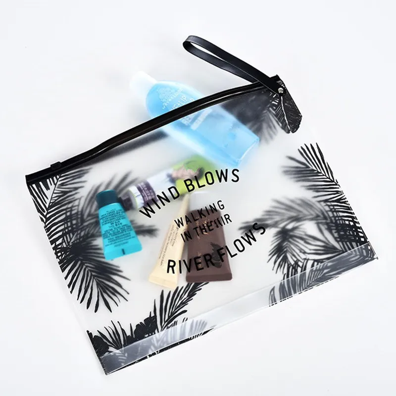 PVC Clear  Makeup Bag Pouch Women Cosmetic Bag Small Large Waterproof Makeup Bag Case Travel Bath Wash Pouch Storage