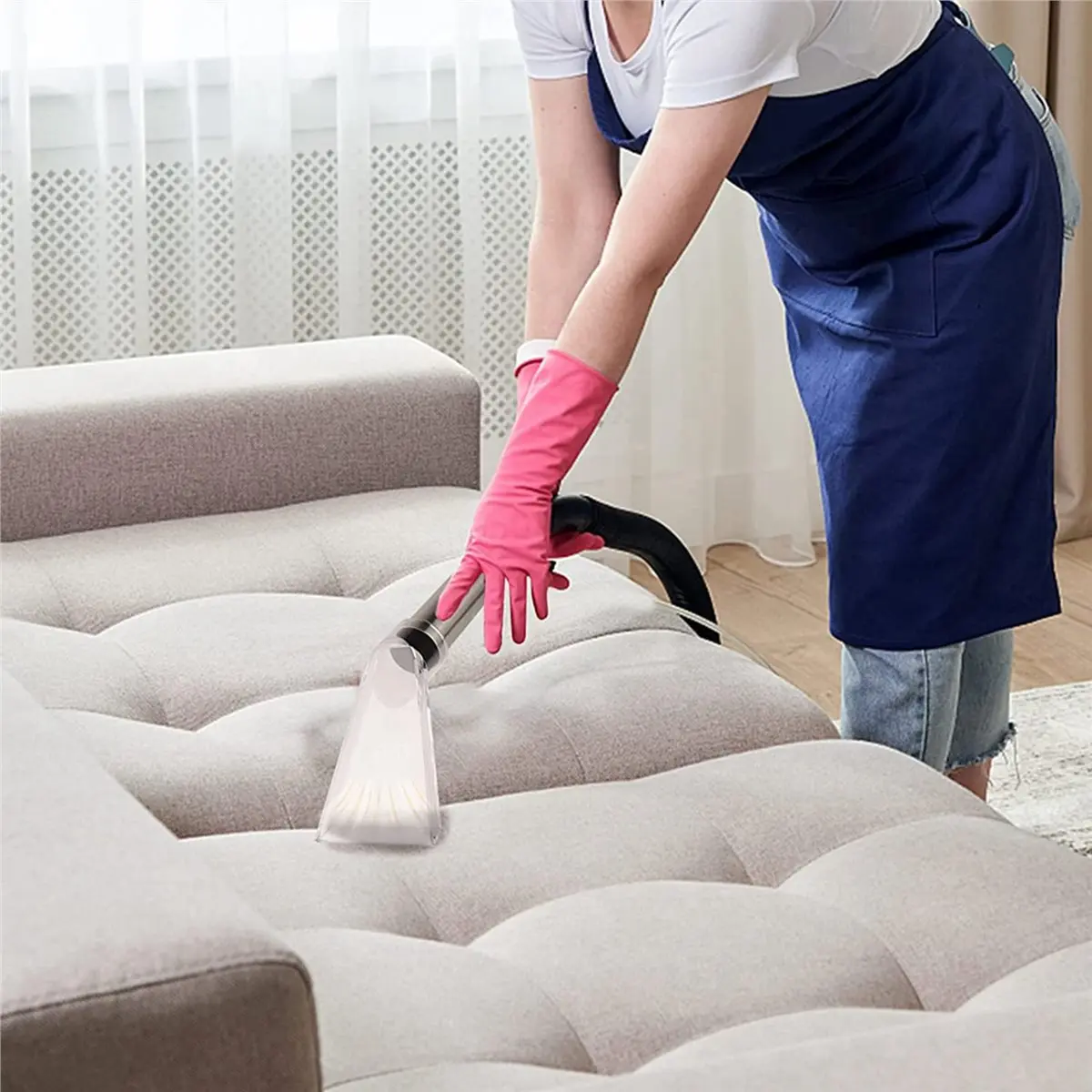 M11K-2X Carpet Vac Extractor Attachment-Tool Cleaning Vacuum Clear Upholstery Car Detailing Turn Shop Vac Into An Extractor A