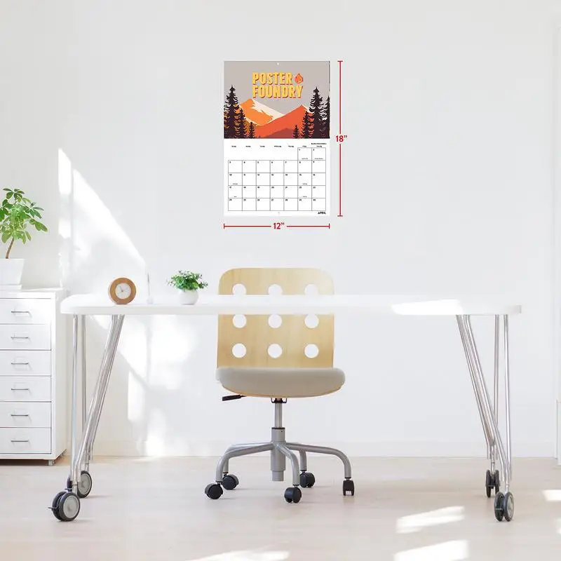 National Parks 2024 calendario da parete mensile appeso calendario da parete 2024 calendario da parete mensile con Giftable di carta spessa e robusta