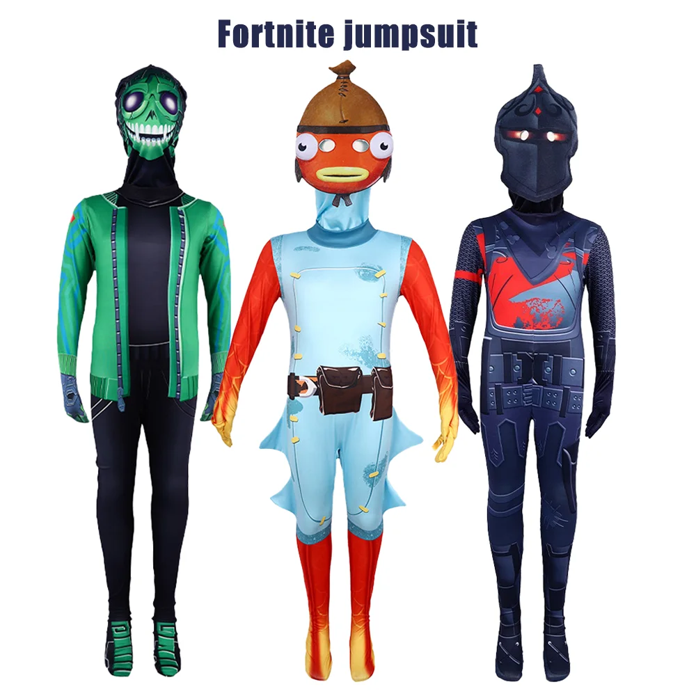 Tight Fitting Jumpsuit Stage Performance Costume Fortress Night Fishstick Youth Costume Orange