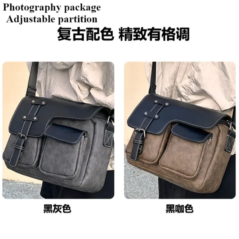 Crossbody men's micro-single anti-shoulder photo bag ccd for canon m50 sony confuji xs10