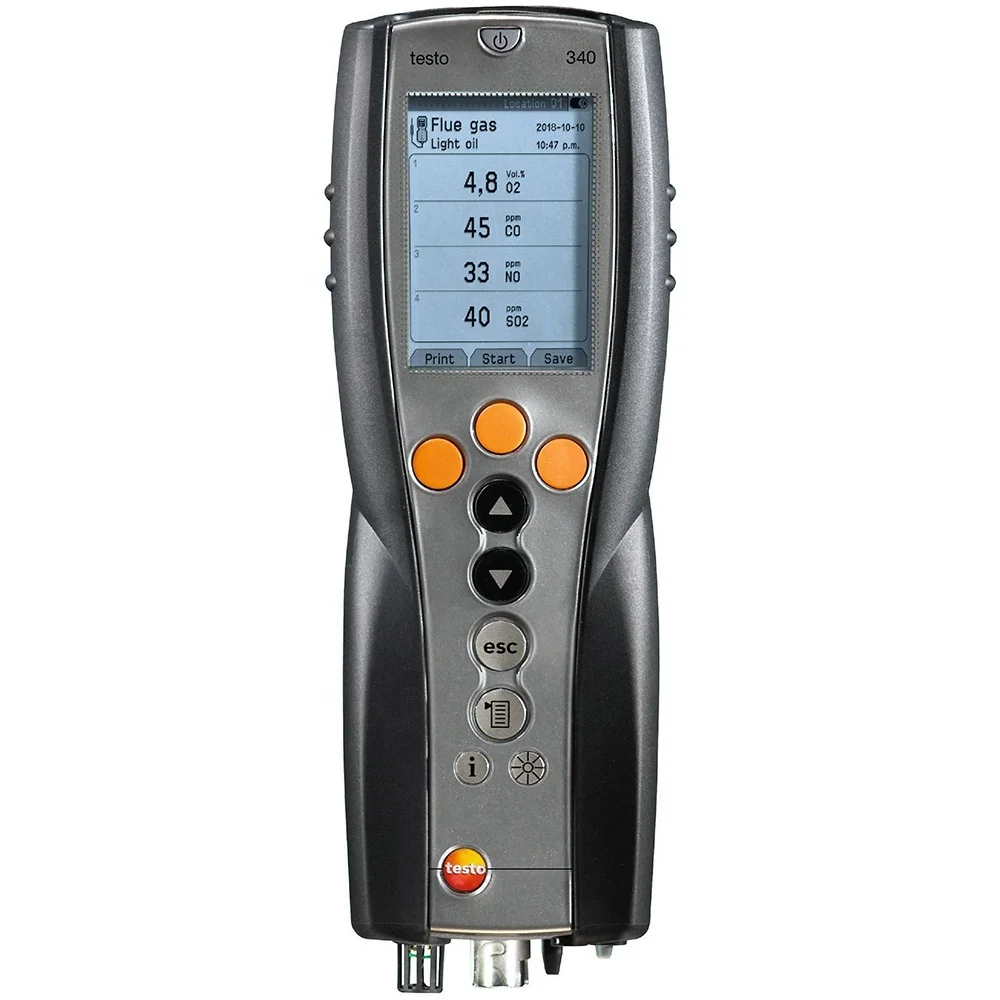 new brand in stock testo 340 Combustion Analyzer for CO NO NO2 SO2