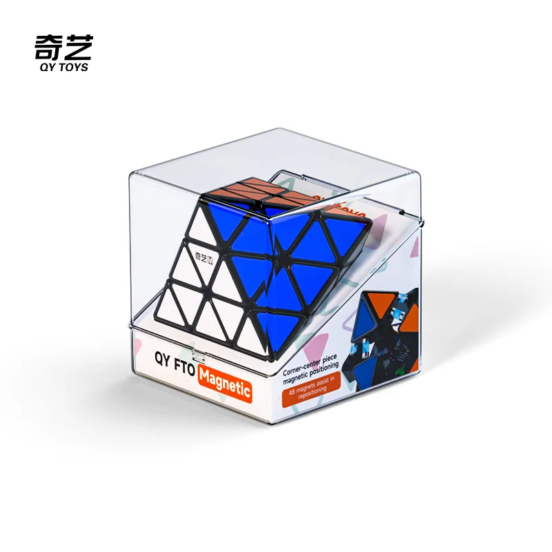 

QiYi FTO Magnetic Cube Galaxy Cluster Face High Appearance Transform octahedr Speed Cubing Puzzle Cube Educational Toy Gift
