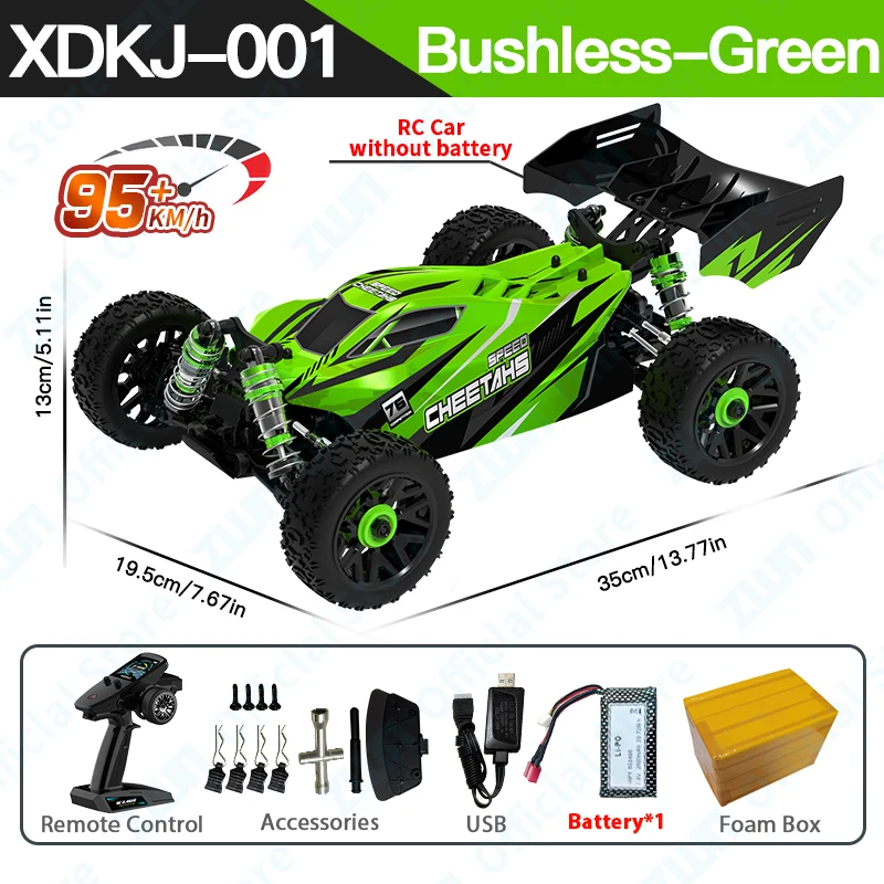 Professionele 95 KM/H 4WD RC Cars 3S Racewagen 1/14 Borstelloze Hoge Snelheid Concurrerende Drift Afstandsbediening Speelgoed vs Wltoys 144010