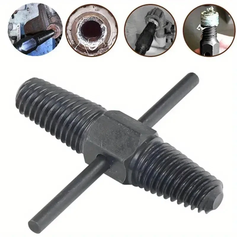 1pc Double Head Universal Thread Extractor 4 and 6-point Thread Breaker Disassembler for Broken and Damaged Bolts Manual Tool